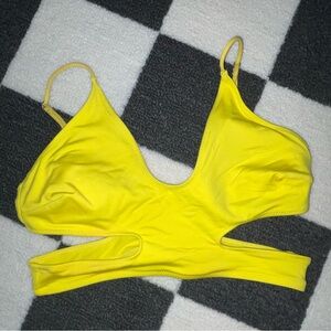 Bright Yellow Bathing Suit Top